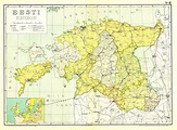 Estonia in 1925 [5625x4145] • /r/MapPorn | Estonia, Map, Cartography