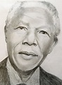 ATELIER MOLINA: "Retrato de Nelson Mandela" em Desenho com Grafite