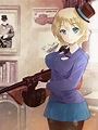 darjeeling and winston churchill (girls und panzer) drawn by yurikuta ...