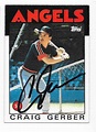 CRAIG GERBER 1986 TOPPS AUTOGRAPHED SIGNED # 222 ANGELS | eBay