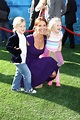 Poppy Montgomery and kids at the World Premiere of BRAVE and the Grand ...