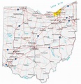 Ohio Map With Counties Cities - Show Me The United States Of America Map