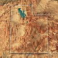 Utah State USA 3D Render Topographic Map Border Digital Art by Frank ...