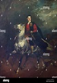 Equestrian portrait von anatolio Demidoff (Anatoli Demidow) durch ...