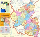 Rheinland-Pfalz politische karte
