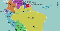 América del Sur Localización Geográfica Países - Mundo Geografía