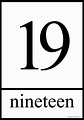 Nineteen - definition and meaning with pictures | Picture Dictionary ...