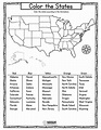 USA Map Worksheets | Map worksheets, Geography worksheets, Homeschool ...