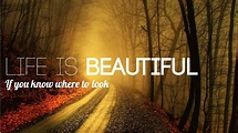 Life Is Beautiful Quotes Wallpapers - Wallpaper Cave