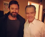 Hugh Jackman meets 'Breaking Bad' actor Bryan Cranston backstage at ...