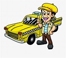 Taxi Driver Driving Clip Art - Driver Cartoon , Free Transparent ...