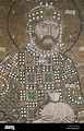 Constantino IX detalle del mosaico del siglo XII de Cristo y la ...