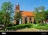 Parish church St. Marien in Müncheberg, Brandenburg, Germany Stock ...