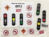 Road Traffic Signs Matching Activity Printable for Toddlers and ...
