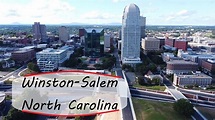 Cinematic view of Winston-Salem in North Carolina - YouTube