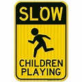Go Slow Children Playing Sign - Walmart.com - Walmart.com
