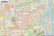 Cottbus Map | Germany | Detailed Maps of Cottbus
