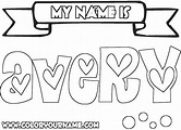 Free Printable Name Coloring Pages at GetColorings.com | Free printable ...