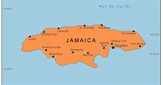 Blog de Geografia: Mapa da Jamaica