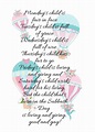 Sunday's child poem mondays child Tuesdays child | Etsy Happy ...