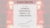 Charles Emmanuel, Prince of Carignano Biography - Prince of Carignano ...