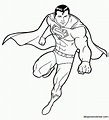 Imágenes animadas de Superman para pintar | Colorear imágenes