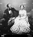 La reina Victoria y el Príncipe Alberto en 1854, cuando ambos tenían 35 años de edad Fotografía ...