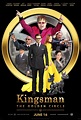 kingsman the golden circle movie poster with man in suit and woman in ...