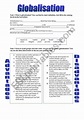 Globalisation - ESL worksheet by jujuka