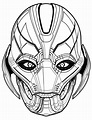 Dibujos para colorear: Ultron imprimible, gratis, para los niños y los ...