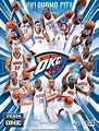 Oklahoma City Thunder 2012 team poster by Brian Hostetler on Dribbble