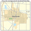 Aerial Photography Map of Cherryvale, KS Kansas