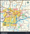 Battle Creek Michigan Area Map Stock Vector 143948104 - Shutterstock