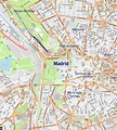 Wall Maps - Madrid City Map - Laminated Wall Map