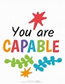You Are Capable - Free Classroom Poster - SKOOLGO