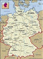 Mapa de Alemania con regiones y ciudades | Mapas de Alemania para ...