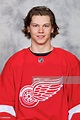 Moritz Seider of the Detroit Red Wings poses for his official ...