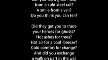 Pink Floyd - Wish You Were Here - Scroll Lyrics "22" - YouTube