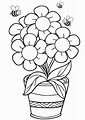 Free Flower Coloring Pages for Kids Printable PDF - Print Color Craft