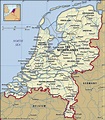 Netherlands geographical facts. Map of Netherlands with cities - World ...