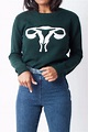 Rachel Antonoff Randy Reproductive Sweater - Emerald | Garmentory
