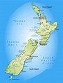 Large detailed map of New Zealand with cities | New Zealand | Oceania ...