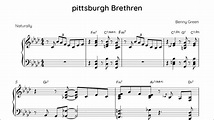 Benny Green “Pittsburgh Brethren” Piano Transcription - YouTube