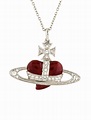 Vivienne Westwood Diamante Heart Pendant Necklace - Silver-Tone Metal ...