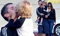 Christian Bale kisses his son Joseph as he steps out with wife of 18 ...