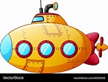 Family exploring the deep in a submarine cartoon - loperssenior