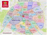 Mapa y plano descargable de los distritos de París - PARISCityVISION ...