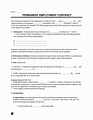 Free Permanent Employment Contract Template | PDF & Word