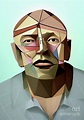 Criminal Tony Ables geometric portrait Digital Art by Christina F ...