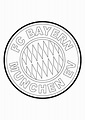 Dibujo para colorear el escudo del Bayern de Munich (Alemania) en 2022 ...